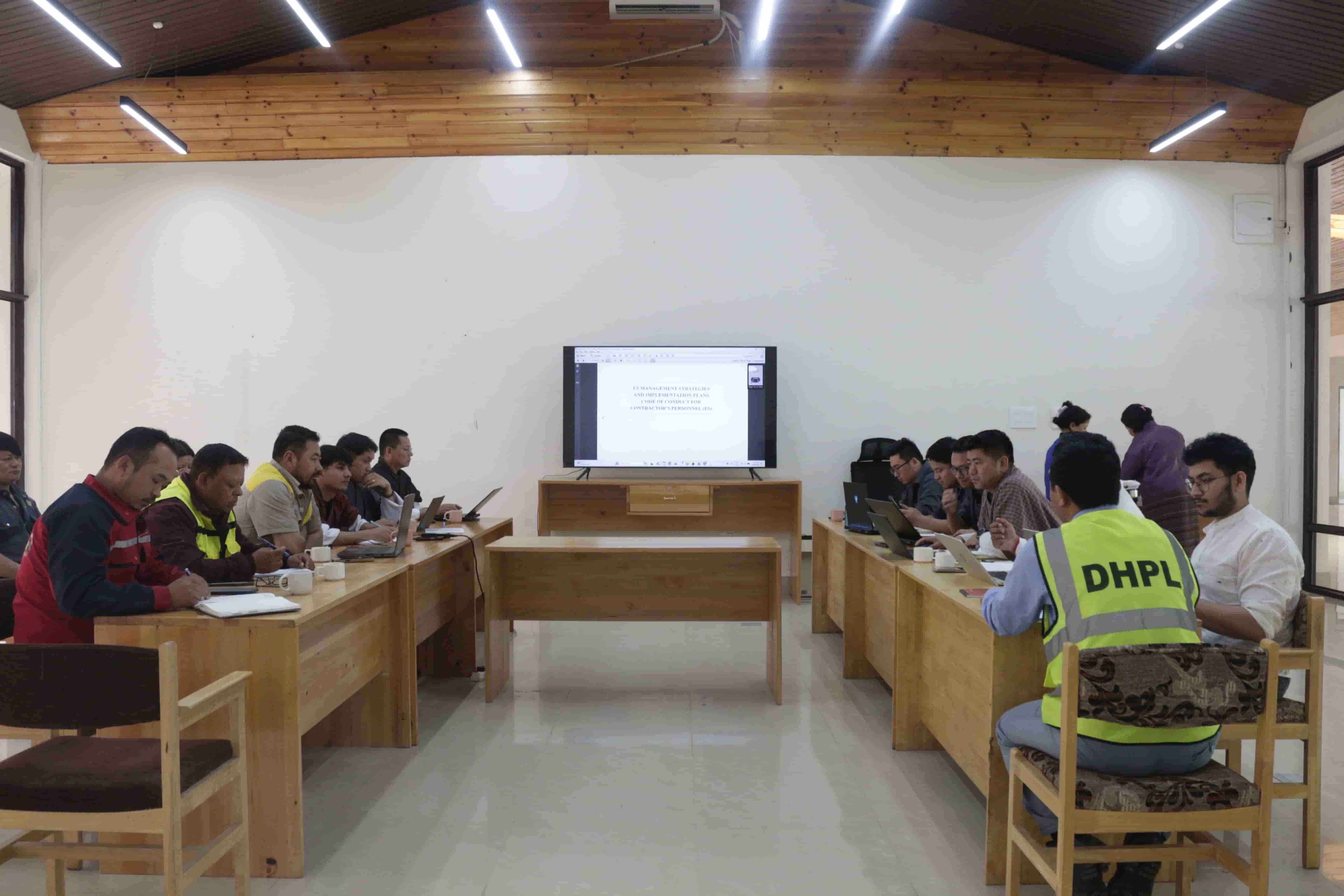 DHPL staff meeting on environmental and social management