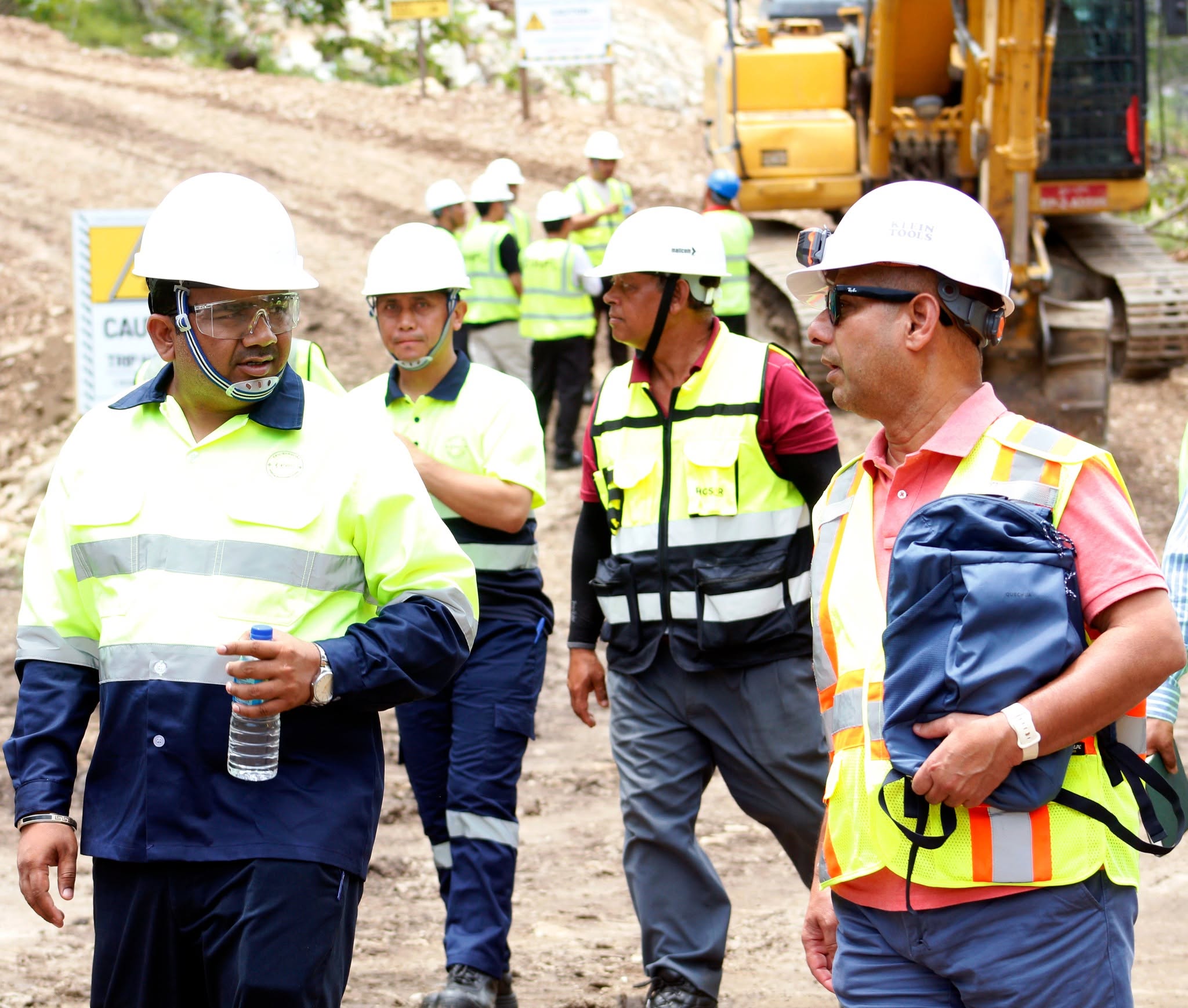DHPL leadership on a project site walkthrough